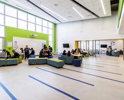 Middle School North: Learning Hub/Collaboration Space for Conducting Experiments (Adjacent to Lab Classroom)