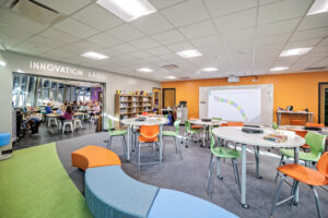 Spencer Loomis Elementary Learning Media Center (LMC) – Renovated Library Space